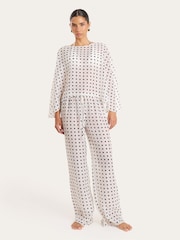 4th & Reckless White Polka Dot Cape Beach Cover-Up - Image 4 of 5