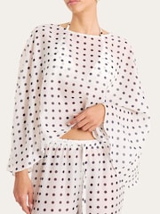 4th & Reckless White Polka Dot Cape Beach Cover-Up - Image 5 of 5