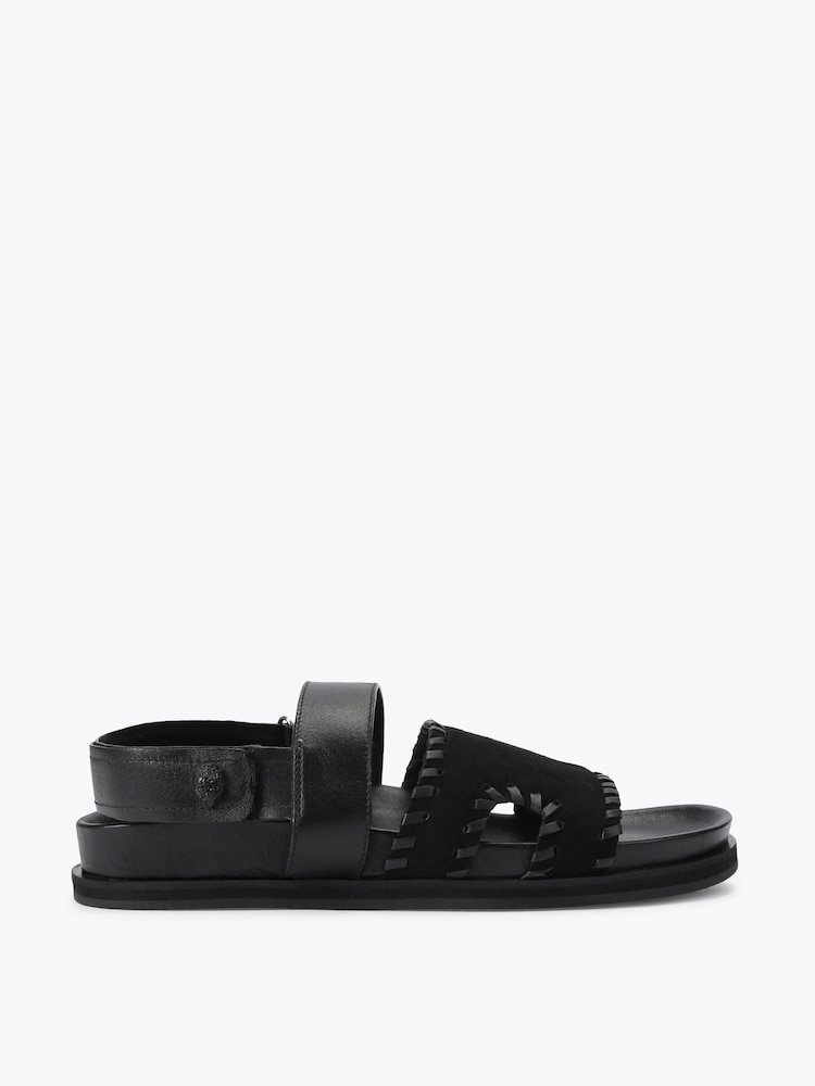 Kurt Geiger London Black Baker Sandals - Image 1 of 4 Kurt Geiger London Black Baker Sandals - Image 1 of 4