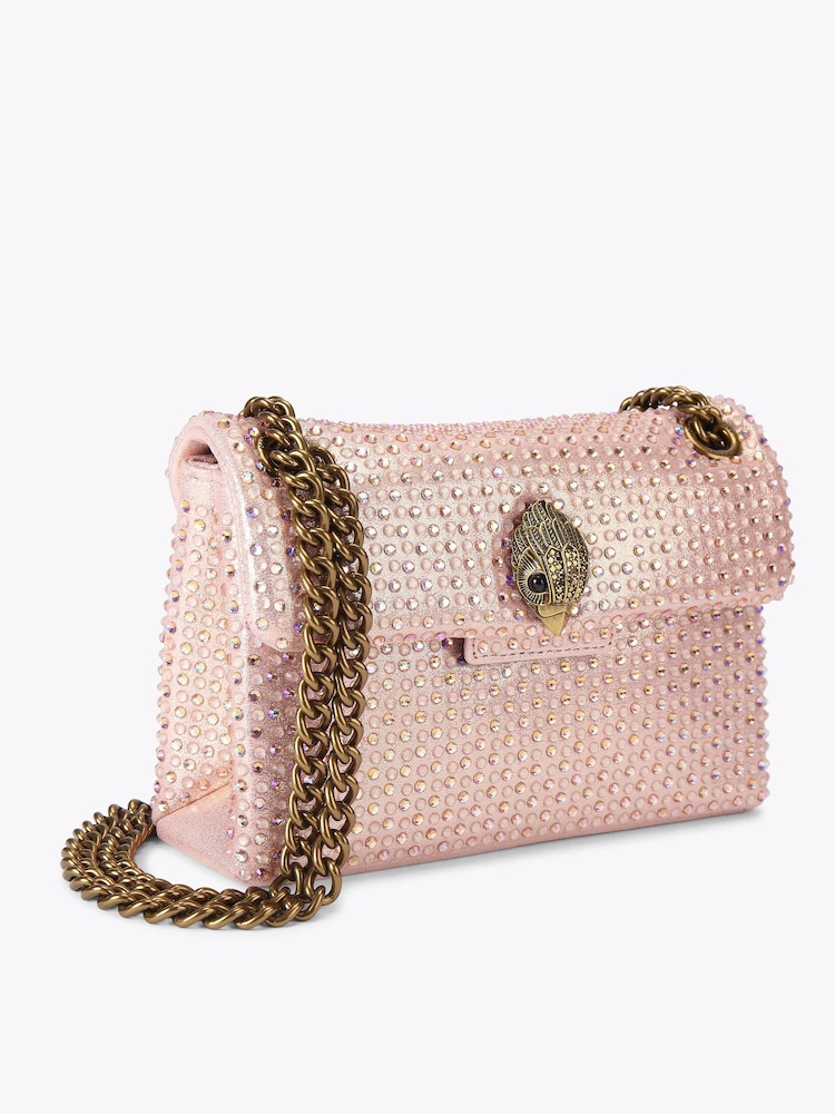 Kurt Geiger London Pink Fabric Mini Kensington Bag - Image 2 of 5