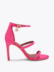 Kurt Geiger London Dark Pink Park Lane Sandals - Image 1 of 4