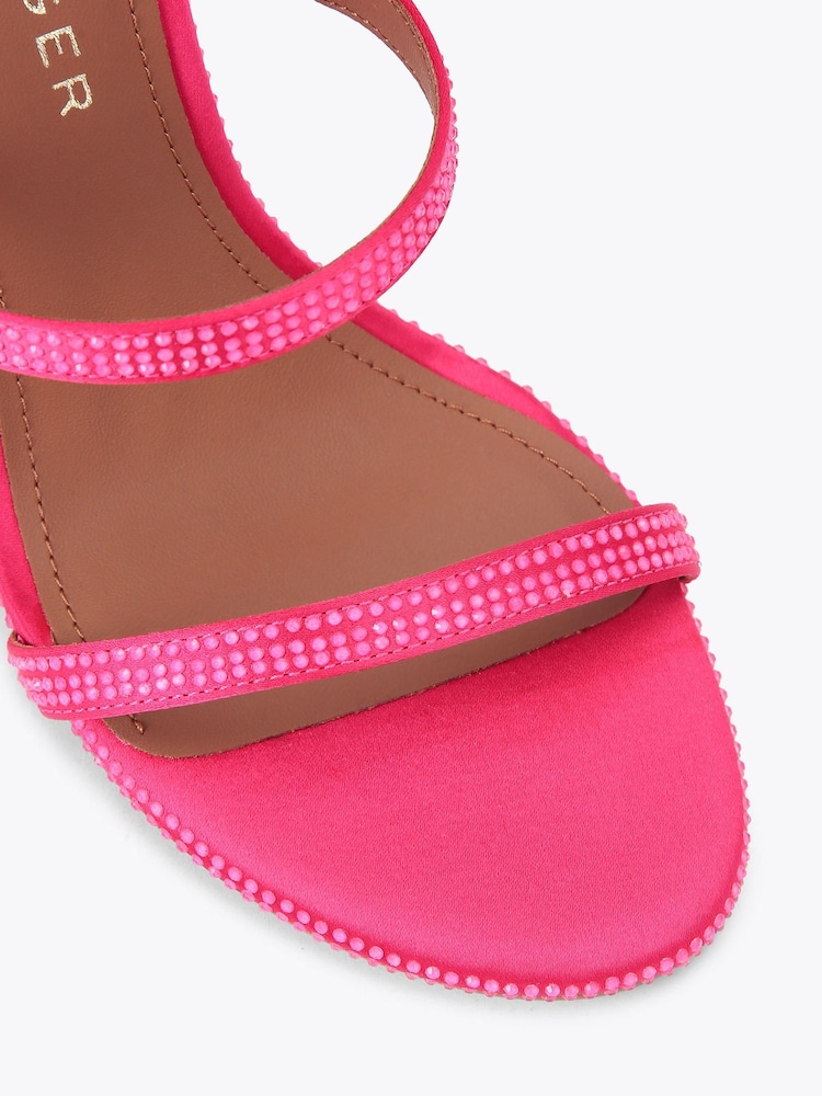 Kurt Geiger London Dark Pink Park Lane Sandals - Image 4 of 4