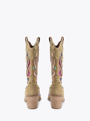 Kurt Geiger London Green Kensington Cowboy Boots - Image 3 of 4