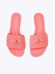 Kurt Geiger London Pink Chiswick Flat Sandals - Image 2 of 4