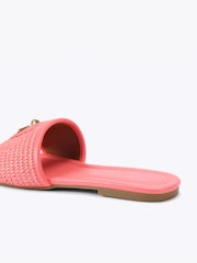 Kurt Geiger London Pink Chiswick Flat Sandals - Image 3 of 4