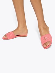 Kurt Geiger London Pink Chiswick Flat Sandals - Image 5 of 5