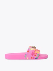 Kurt Geiger London Pink Brixton Poolslide Sandals - Image 1 of 4