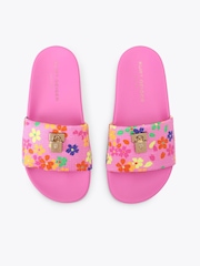 Kurt Geiger London Pink Brixton Poolslide Sandals - Image 2 of 4