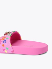 Kurt Geiger London Pink Brixton Poolslide Sandals - Image 3 of 4