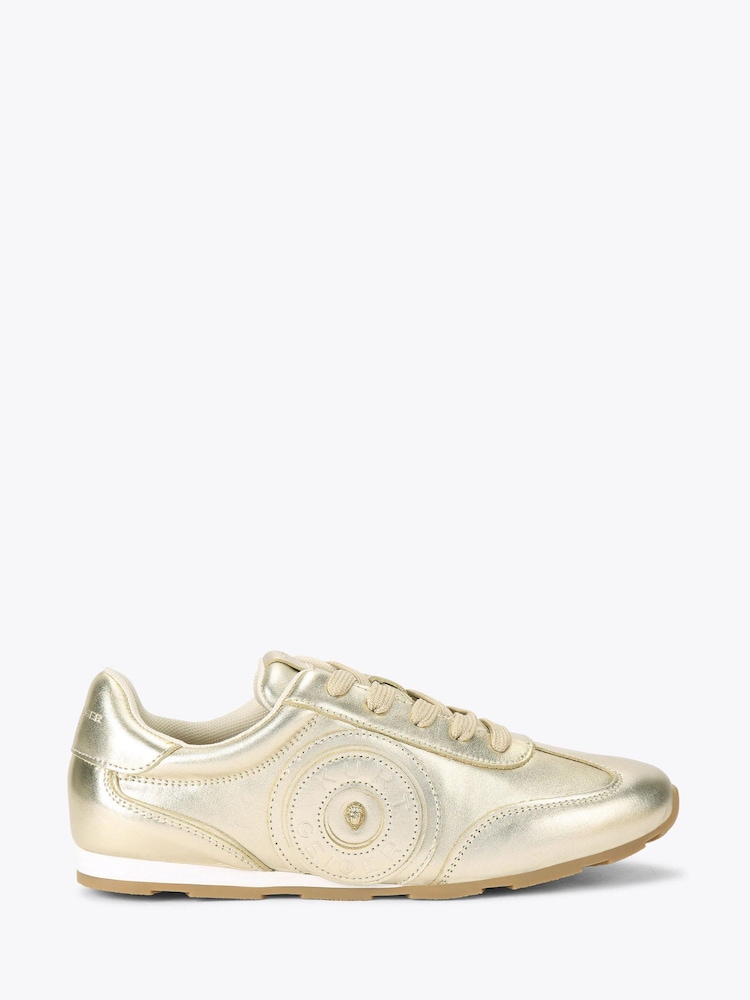 Kurt Geiger London Gold Bromley Slimline Trainers - Image 2 of 4 Kurt Geiger London Gold Bromley Slimline Trainers - Image 2 of 4