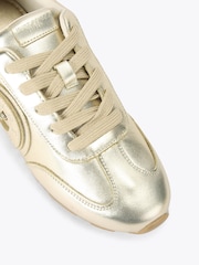 Kurt Geiger London Gold Bromley Slimline Trainers - Image 4 of 4