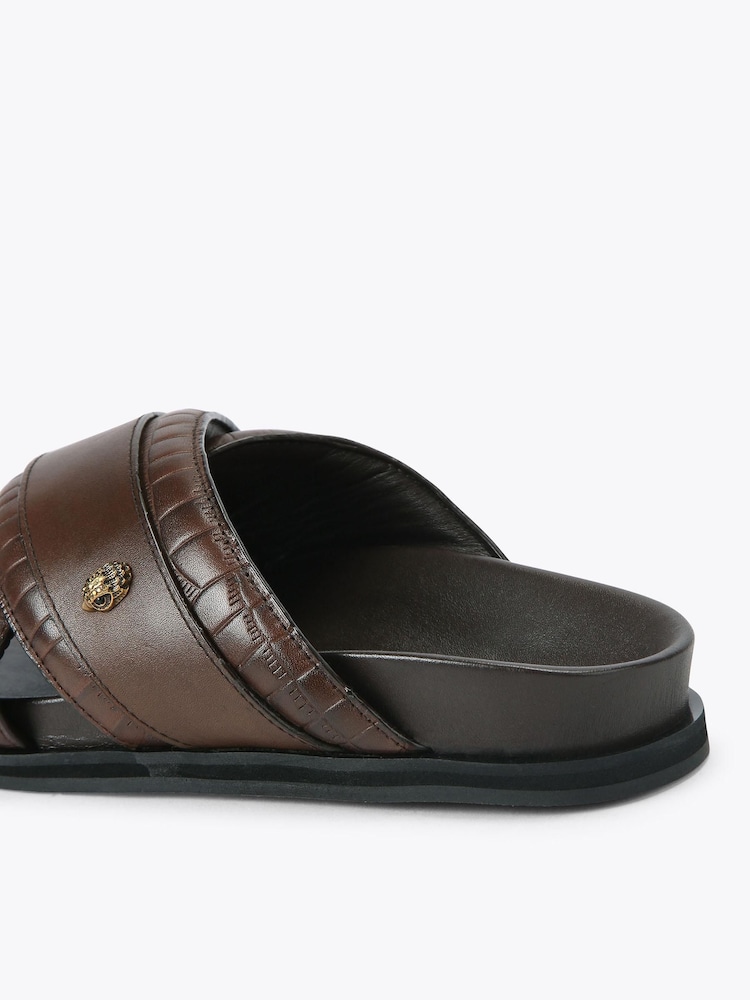 Kurt Geiger London Brown Baron Sandals - Image 3 of 3 Kurt Geiger London Brown Baron Sandals - Image 3 of 3