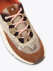 Kurt Geiger London Brown Sporty Trainers - Image 3 of 4