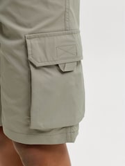 JACK & JONES JUNIOR Green Tech Cargo Jogger Shorts - Image 4 of 5