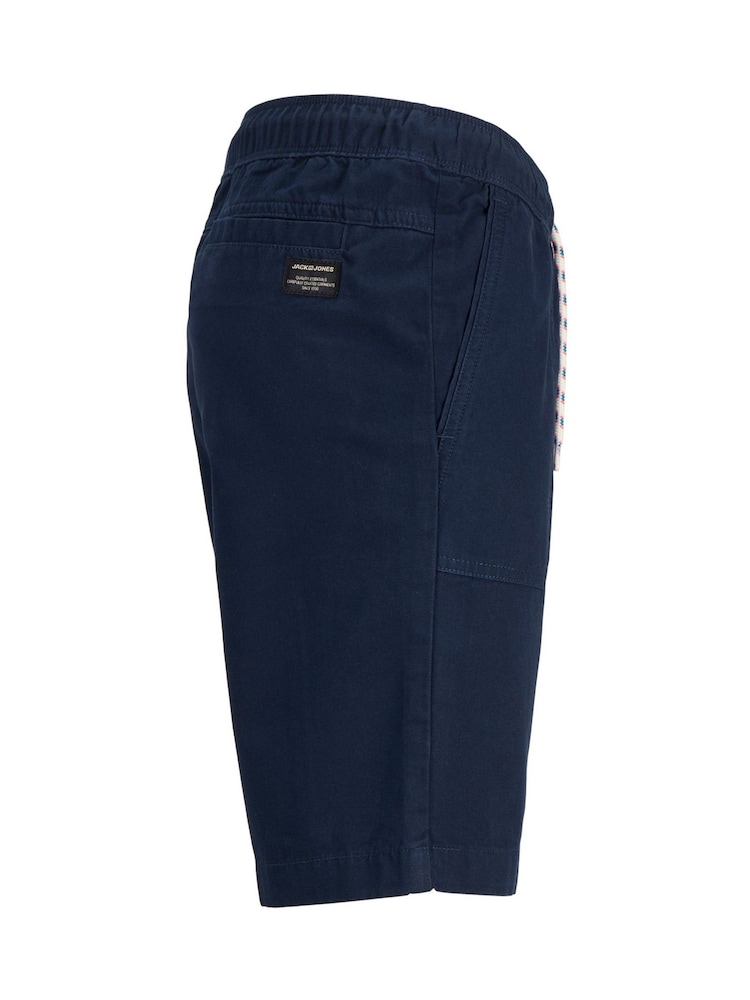 Blauw - JACK & JONES JUNIOR Cotton Jogger Shorts - Afbeelding 11 van 11 Blauw - JACK & JONES JUNIOR Cotton Jogger Shorts - Afbeelding 11 van 11