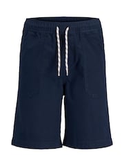 Blauw - JACK & JONES JUNIOR Cotton Jogger Shorts - Afbeelding 7 van 11