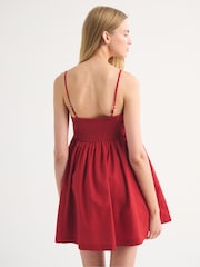 Abercrombie & Fitch Red Babydoll Skort - Image 2 of 5