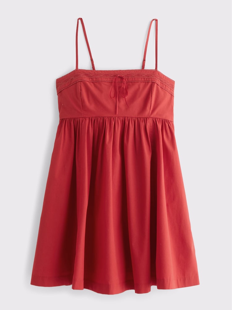 Abercrombie & Fitch Red Babydoll Skort - Image 5 of 5