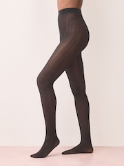 Black Pointelle Pattern Tights 1 Pack - Image 1 of 1
