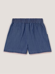Monsoon Blue Butterfly Embroidered Pull On Shorts - Image 2 of 3