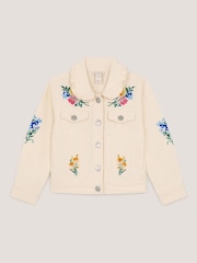 Monsoonクリームスパンコールフリルジャケット - 画像 1 / 3