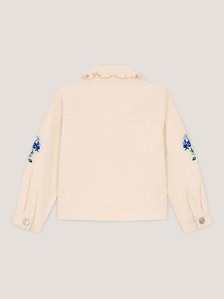 Monsoonクリームスパンコールフリルジャケット - 画像 2 / 3