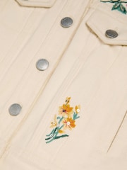 Monsoon Cream Cream Sequin Frill Jacket - Image 4 of 4