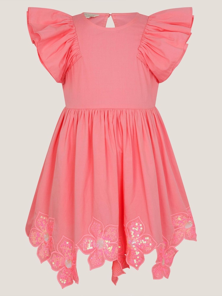 Monsoon Flutter Sleeve Sequin Floral Dress - Afbeelding 2 van 4