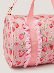 Monsoon Pink Strawberry Gingham Duffle Bag - Image 3 of 4