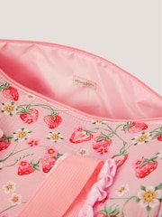 Monsoon Pink Strawberry Gingham Duffle Bag - Image 4 of 4