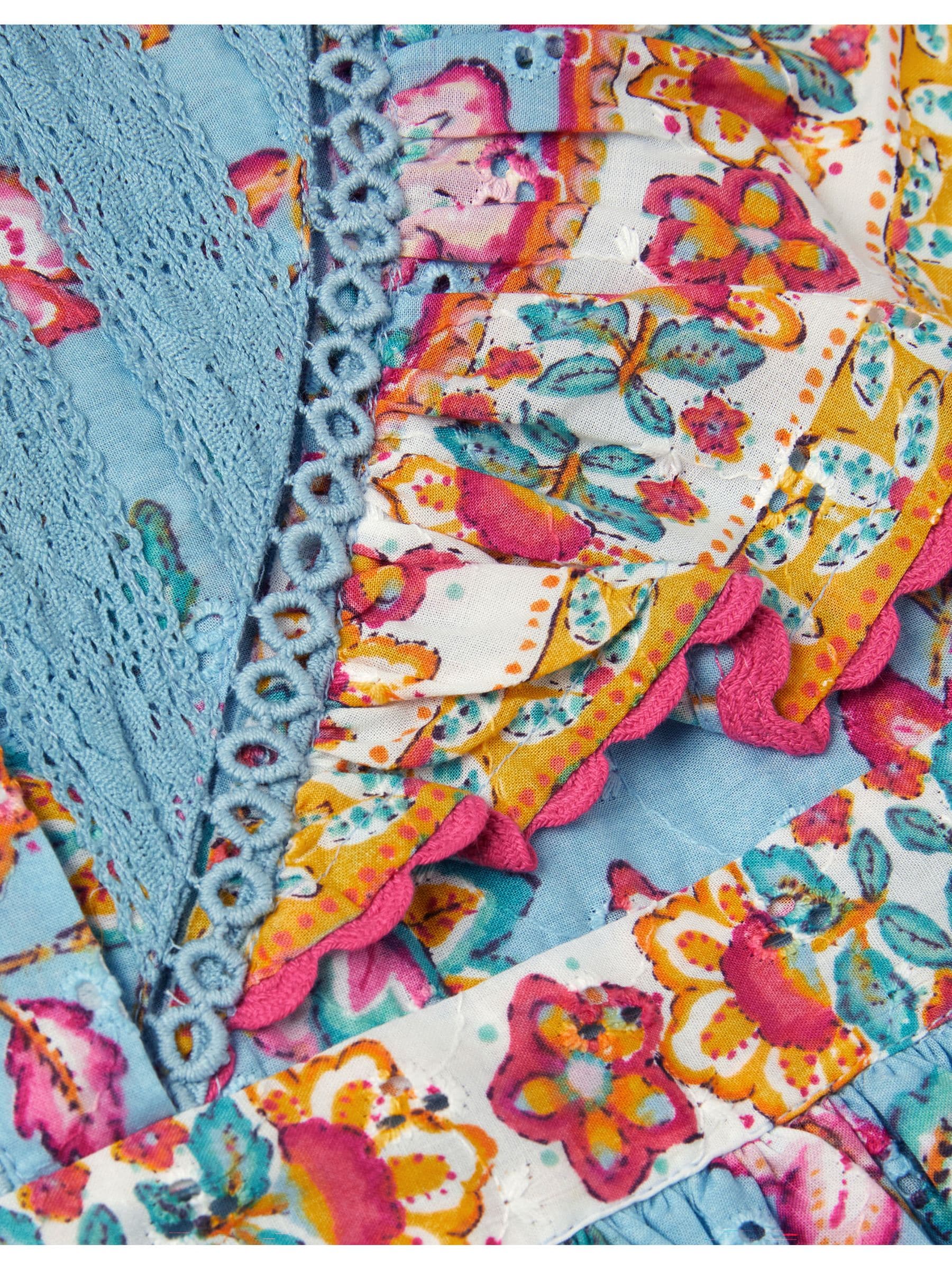 Next：日本 Monsoon Adara フローラル プリント 刺繍 ドレス from Next