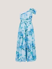 Monsoon Blue Texas One Shoulder Floral Prom Dress - Image 5 of 5