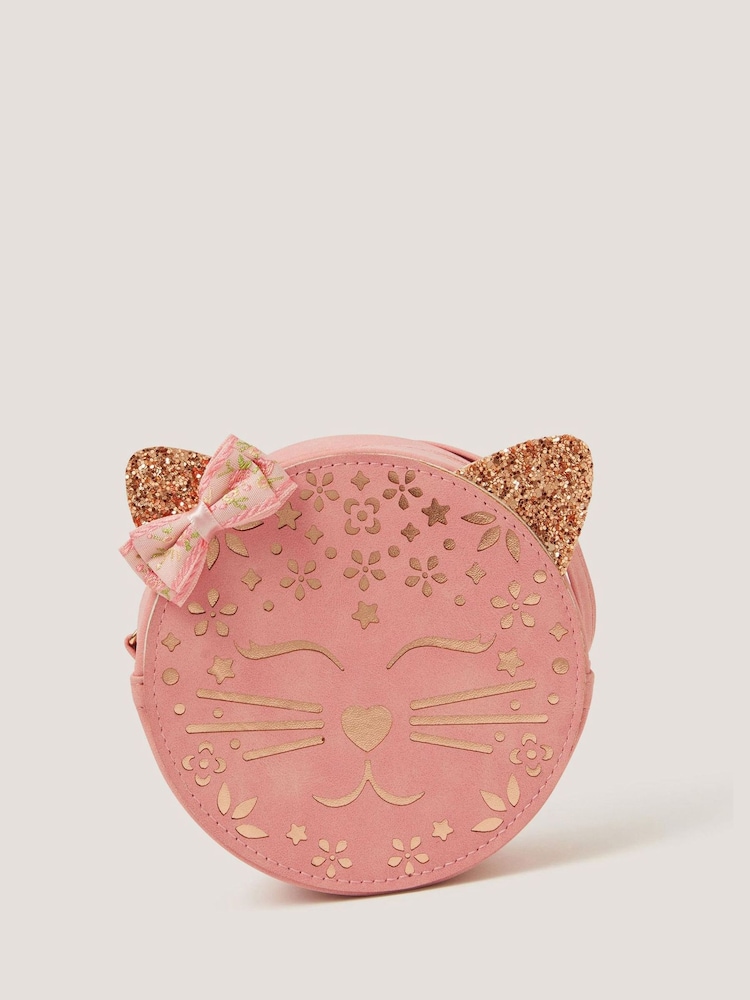 Monsoon Pink Round Cat Bag - Image 1 of 3 Monsoon Pink Round Cat Bag - Image 1 of 3