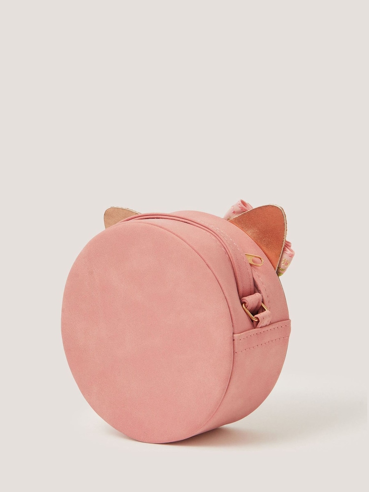 Monsoon Pink Round Cat Bag - Image 2 of 3 Monsoon Pink Round Cat Bag - Image 2 of 3