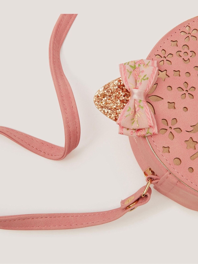 Monsoon Pink Round Cat Bag - Image 3 of 3 Monsoon Pink Round Cat Bag - Image 3 of 3