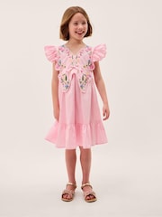 Monsoon Embroidered Butterfly Bodice Dress - Image 1 of 4