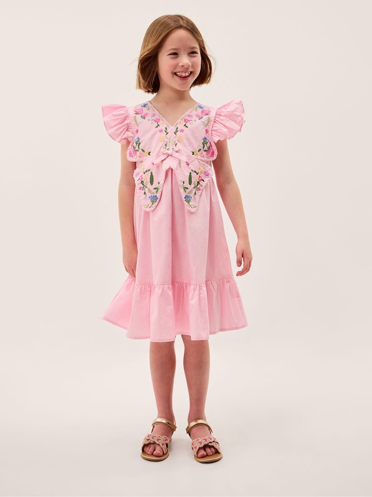 Monsoon Embroidered Butterfly Bodice Dress - Image 1 of 4 Monsoon Embroidered Butterfly Bodice Dress - Image 1 of 4