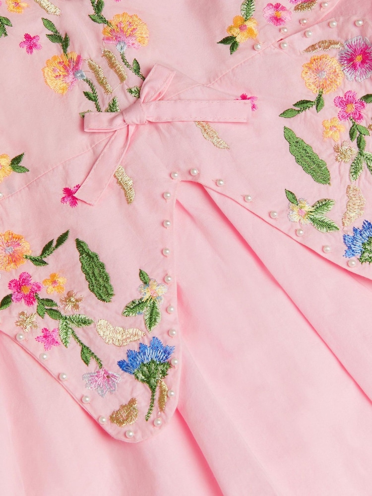 Monsoon Embroidered Butterfly Bodice Dress - Image 4 of 4 Monsoon Embroidered Butterfly Bodice Dress - Image 4 of 4