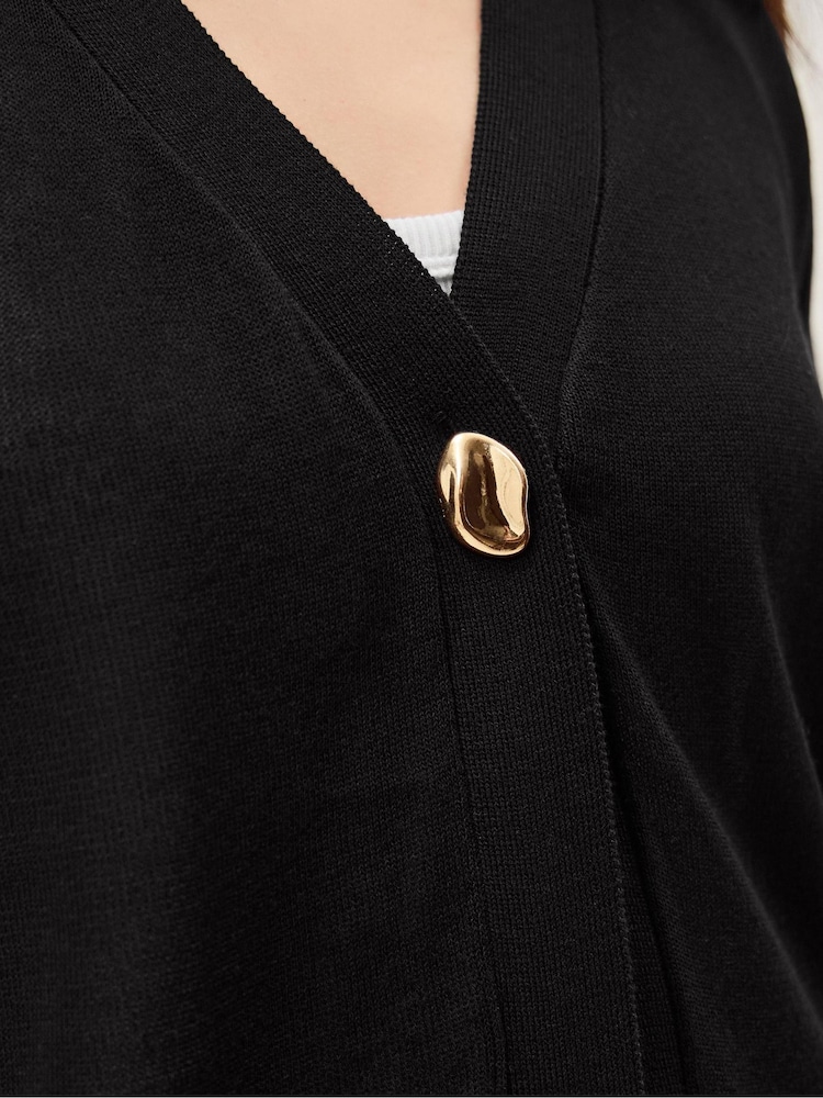 Monsoon Black Bath Short Sleeve Cardigan - Image 2 of 5 Monsoon Black Bath Short Sleeve Cardigan - Image 2 of 5