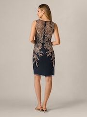 Adrianna Papell Blue Studio Beaded Short Dress - Image 2 of 6