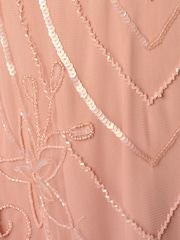 Adrianna Papell Studio Bead Mesh Flutter Dress - Image 6 of 6