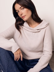Celtic & Co. Cream Collared Slouch Jumper - Image 3 of 8