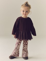 Leopardo - Leggings acampanados de canalé (3 meses-7 años) - Imagen 2 de 7