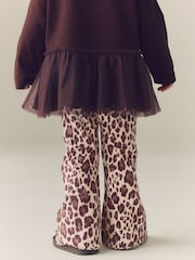 Leopardo - Leggings acampanados de canalé (3 meses-7 años) - Imagen 3 de 7