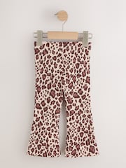 Leopardo - Leggings acampanados de canalé (3 meses-7 años) - Imagen 5 de 7