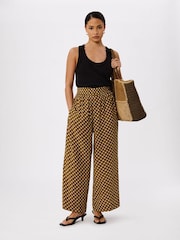 Whistles Green Petite Ikat Spot Crop Trousers - Image 3 of 4