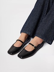 Whistles Black Mary Jane Ballet Pumps - Image 1 of 4