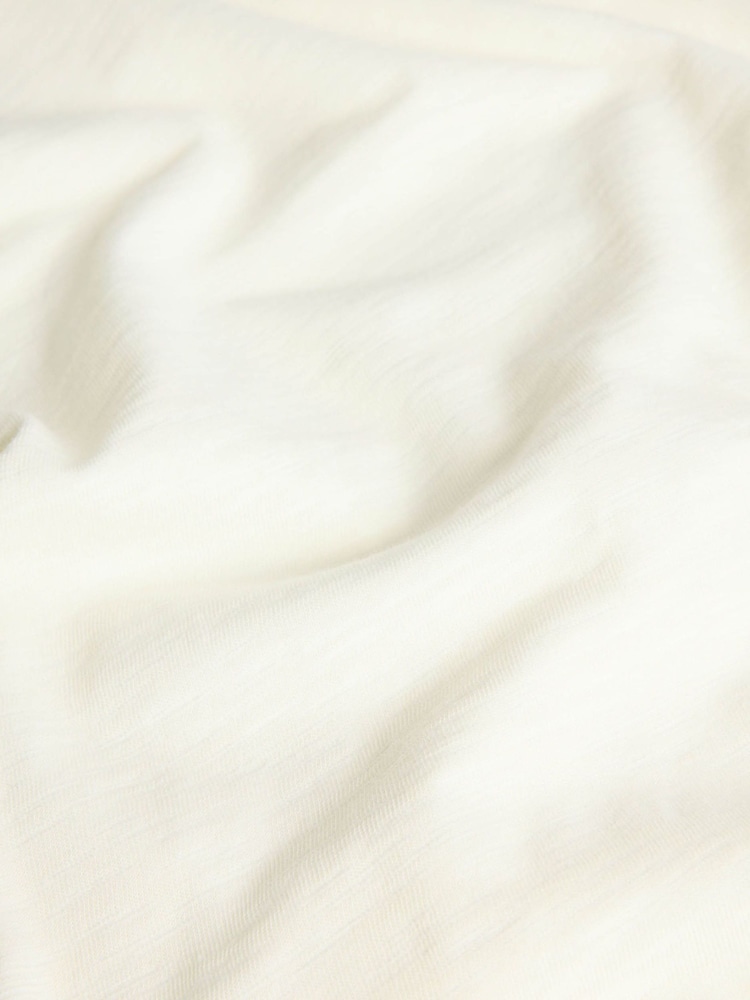 Whistles White V-Neck Ruched Sleeve Top - Image 6 of 6