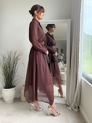 Style Cheat Hanky Hem Belted Shirt Dress - Imagen 3 de 4