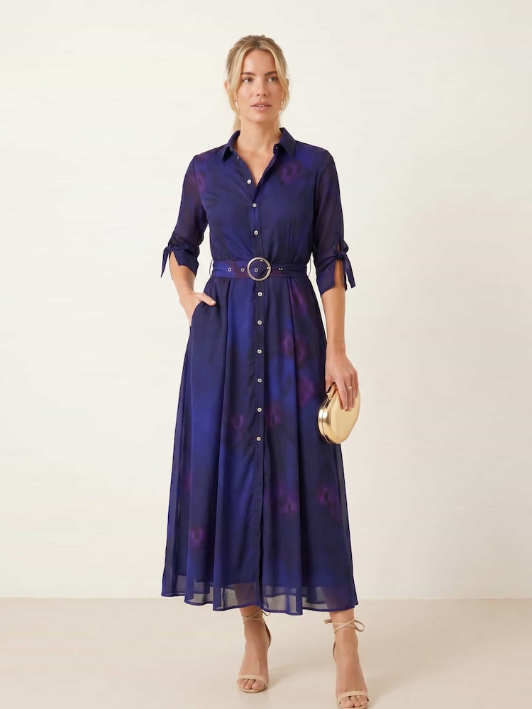 Style Cheat Abstract Daphne Belted Shirt Dress - Imagen 1 de 3
